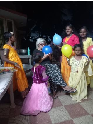 festa con palloncini